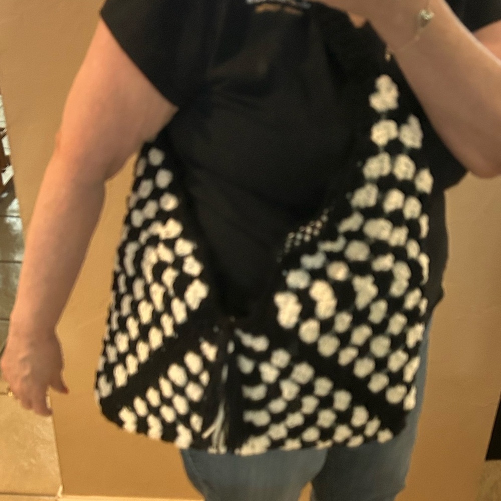 Black and White Polka Dot Women's Bag